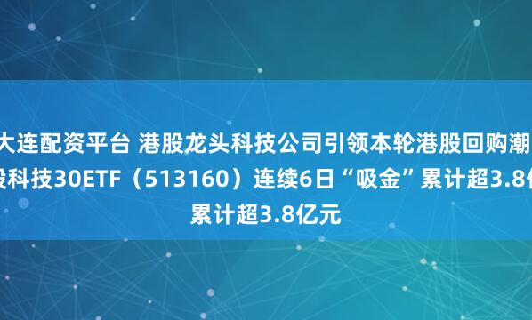 大连配资平台 港股龙头科技公司引领本轮港股回购潮，港股科技30ETF（513160）连续6日“吸金”累计超3.8亿元